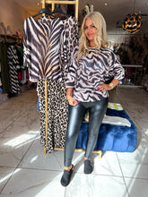 The Toni - Animal Print Mesh Knit